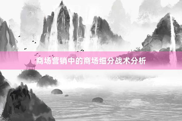商场营销中的商场细分战术分析